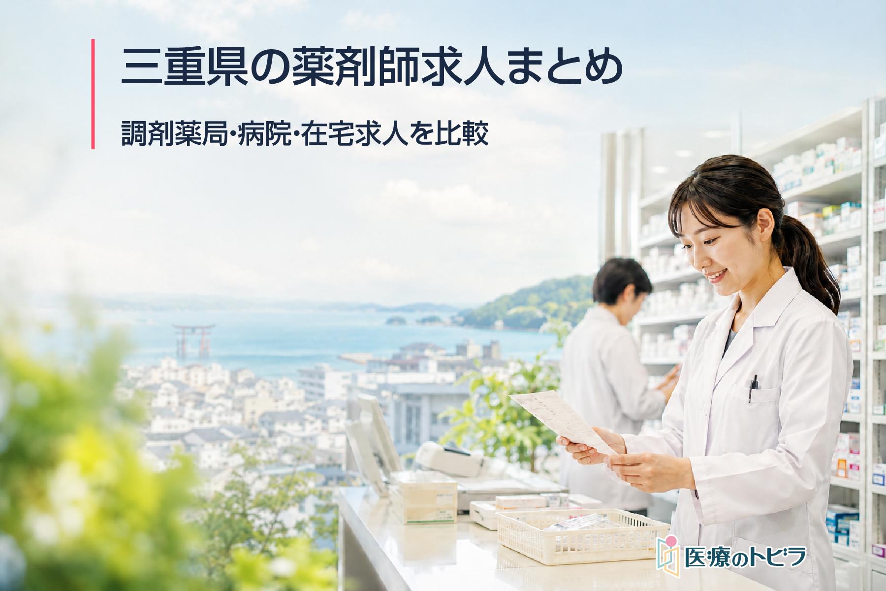 三重県の薬剤師求人まとめ｜調剤薬局・病院・在宅求人を比較