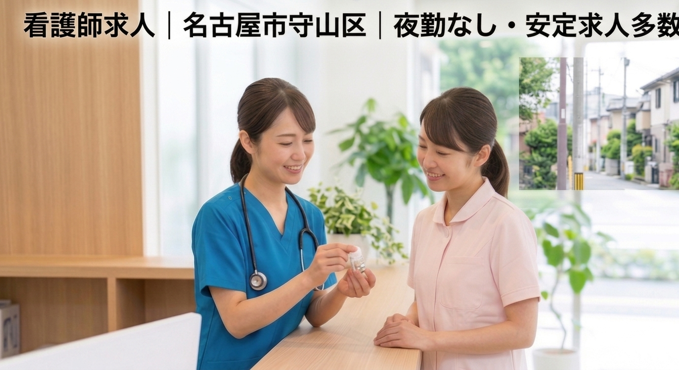 看護師求人｜名古屋市守山区｜夜勤なし・日勤中心の求人あり