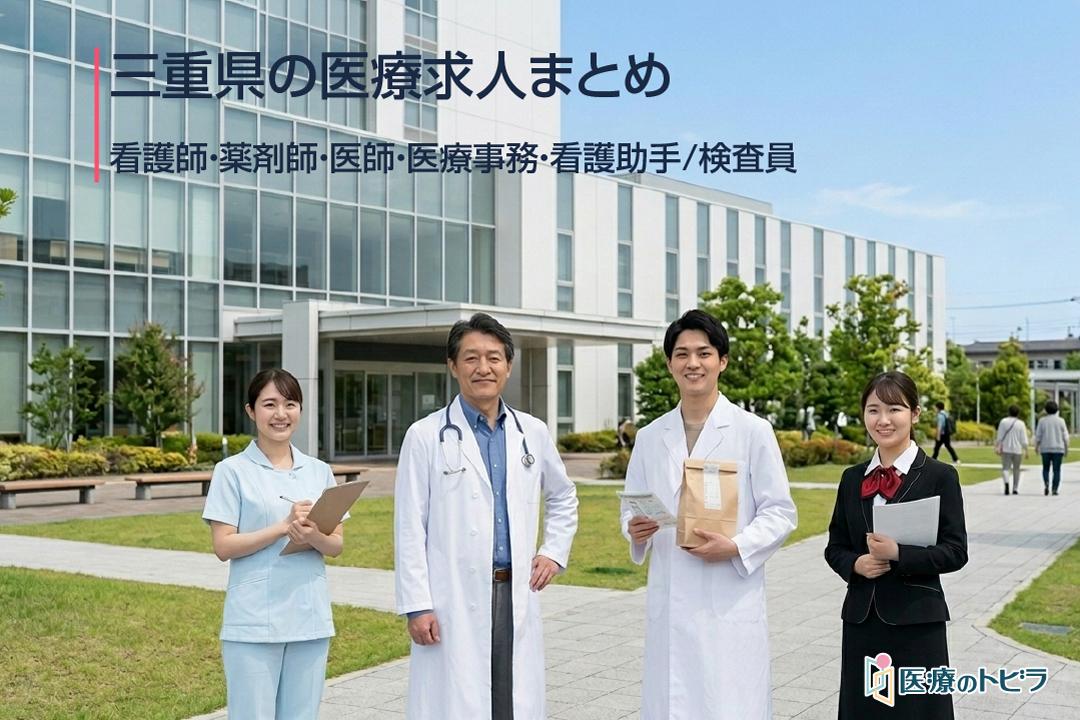 三重県の医療求人まとめ｜看護師・薬剤師・医師・医療事務など職種別に探す